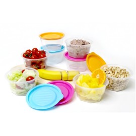 KEEPBOB 8 Piece Rice and food saving container/microwave safe/freezer safe/BPA free (Large)