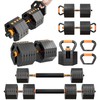 Adjustable Dumbbells Sets 60 LBS Free Weight Set with Connector,