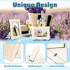 20 Pcs DIY Wooden Picture Frames Unfinished Solid Wood Photo