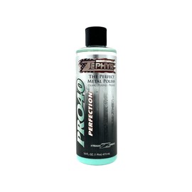 Zephyr Pro-40 The Perfect Metal Polish. for Chrome, Stainless Steel, Aluminum, Brass, Copper, Silver and Magnesium. Made in U.S.A. (16oz)