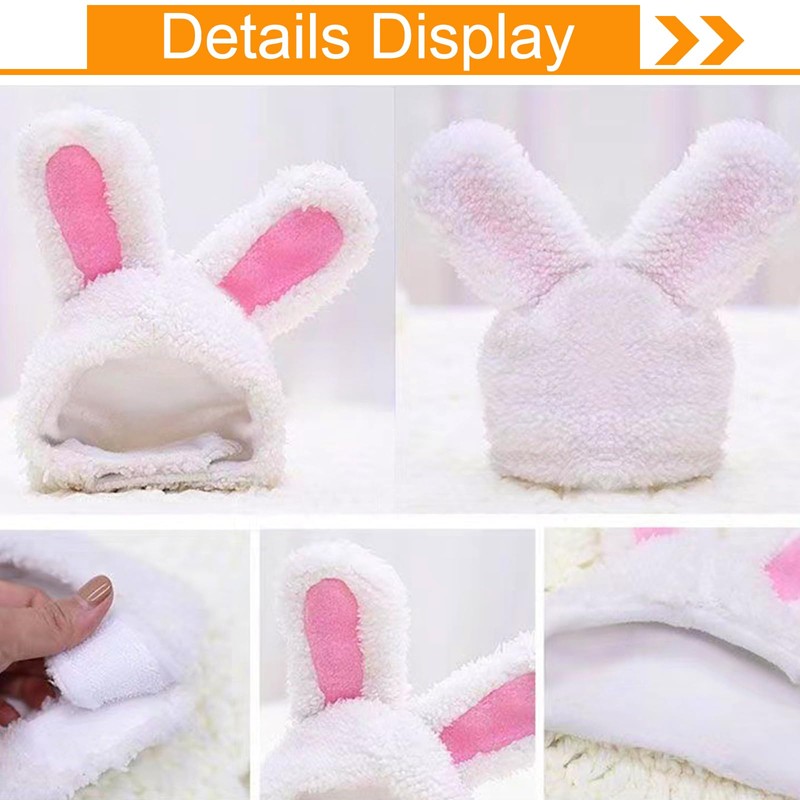 Funmo Pack of 2 Pet Rabbit Ear Hat Cat Dog
