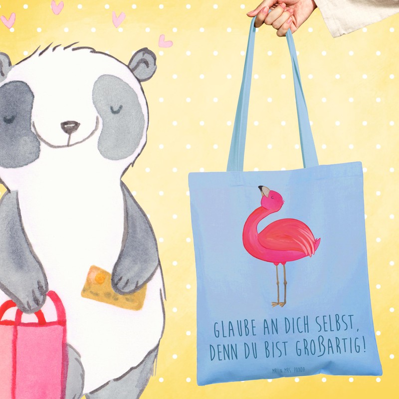 Mr. & Mrs. Panda Tragetasche Selbstvertrauen stärken - Geschenk, du