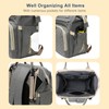 Diaper Bag Backpack Portable Nylon Fabric Adjustable Shoulder Strap Diaper