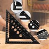 Beslands Triangle Ruler for Woodworking, 7.1 x 7.1 inches (18