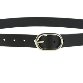 FASHIONGEN - HENRIETTA Women's Belt 3 cm Wide Genuine Italian Leather, black