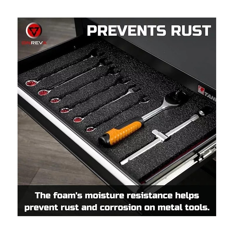 Onreva Tool Box Foam Inserts for Cases Polyethylene Foam Sheets