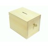 Wooden World - Wooden money box piggy bank with a