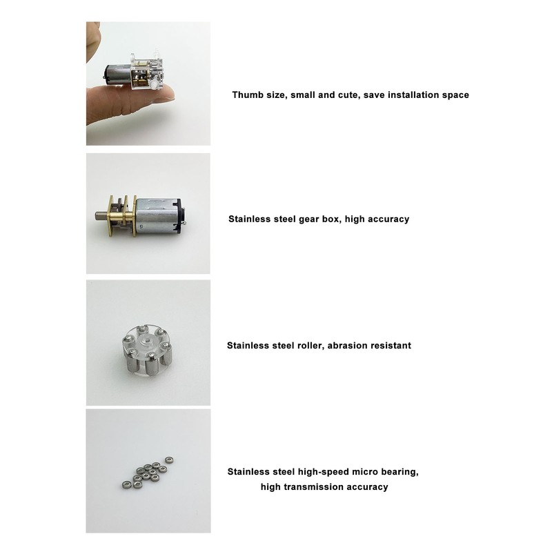 Mini Peristaltic Pump Transparent Shell 1ml/min Flow 0.001m Lift Liquid