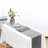 HMQIANG 2 Pack Silver Table Runners, Satin Table Runner 12x108