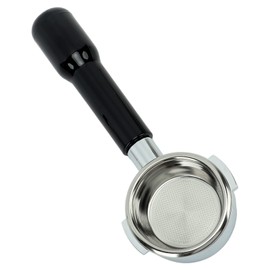 HEEPDD Bottomless Handheld Portafilter, 58 mm Bottomless Portafilter with Filter Basket, Espresso Coffee Filter (C2 Plastic Black)