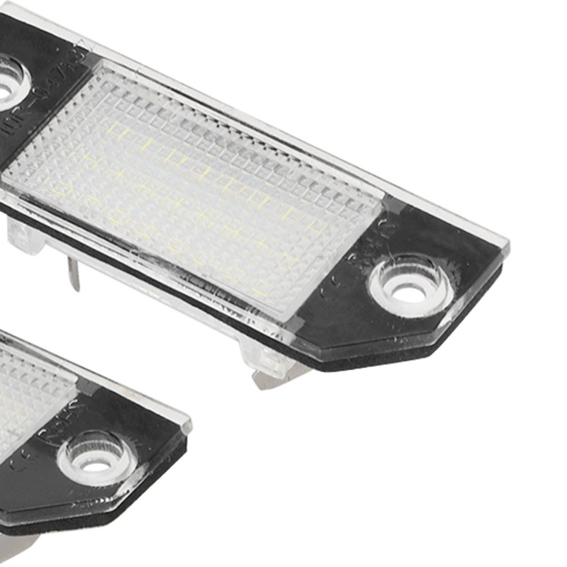 Pair LED Licence Plate Light Anti Rear End Collision Replacement