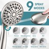 LOCALAND Hand Shower with Slide Bar, High Pressure 10 Setting
