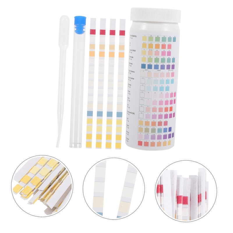 FUNOMOCYA 100pcs Water Test Strips Quick Meter Aquarium Drinking Water