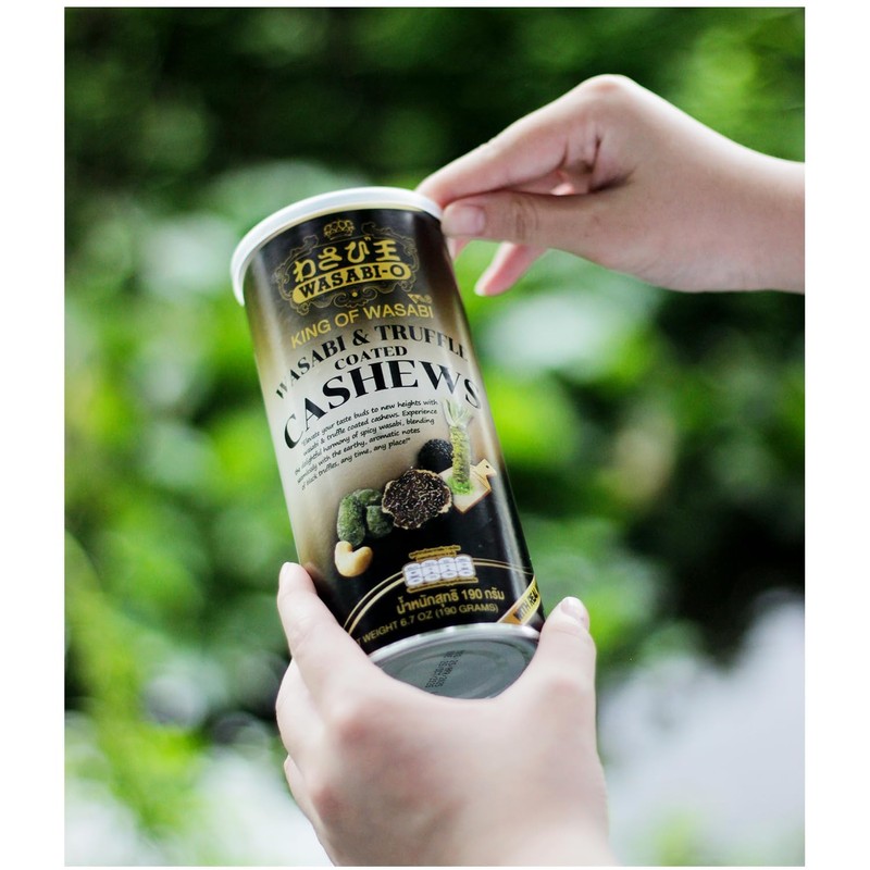 WASABI-O Real Wasabi and Truffle Coated Cashews - Gourmet Snack