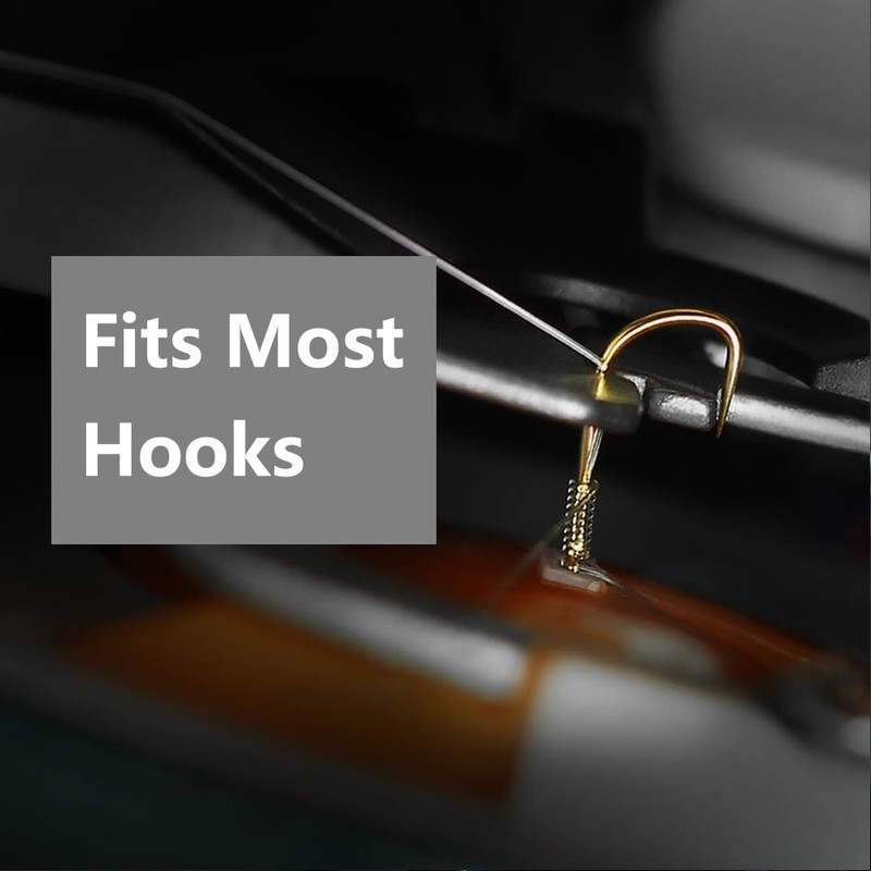 Hook Line Tyer, Short Grey Automatic Fishing Hook Tying Tool