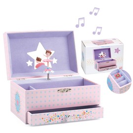 DJ06597 Musical Box, Girl, Gift, Accessory Case, Children, Jewelry Case, Treasure Box, Accessory, Box, Pink, Cute, Birthday, Christmas, DJECO Zeko, Ballerinas, Tune