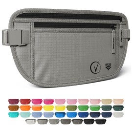 Money Belt for Travel - Security Fanny Pack for Phone, Money, Passport, & More with Anti Theft RFID Protection - Slim Under Clothes Hidden Wallet Holder Bag - Unisex Travel Waist Pouch for Women & Men