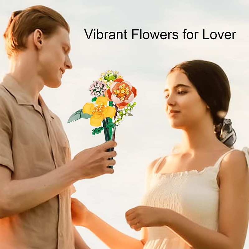 Flower Bouquet Kit Sets, Unique Gift for Adults/Teenagers, DIY Building