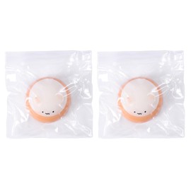 2pcs Cream Chestnut Hamster Squeeze Toy, Super Soft Squishy Hamster Fufu Animals Fidget Stress Balls Kawaii Hamster Sensory Toys Cute Novelty Party Favors for Kids Adults Relaxing Gift