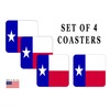 Texas State Flag Drink Coaster Set Gift For A Texan
