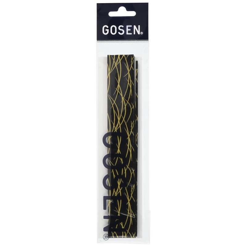 GOSEN Overgrip Japanese Pattern "Grass" Black x Gold B816BKG