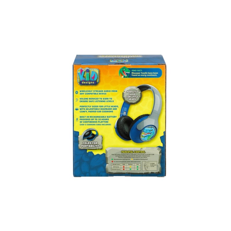 eKids Dinosaur Bluetooth Headphones for Kids