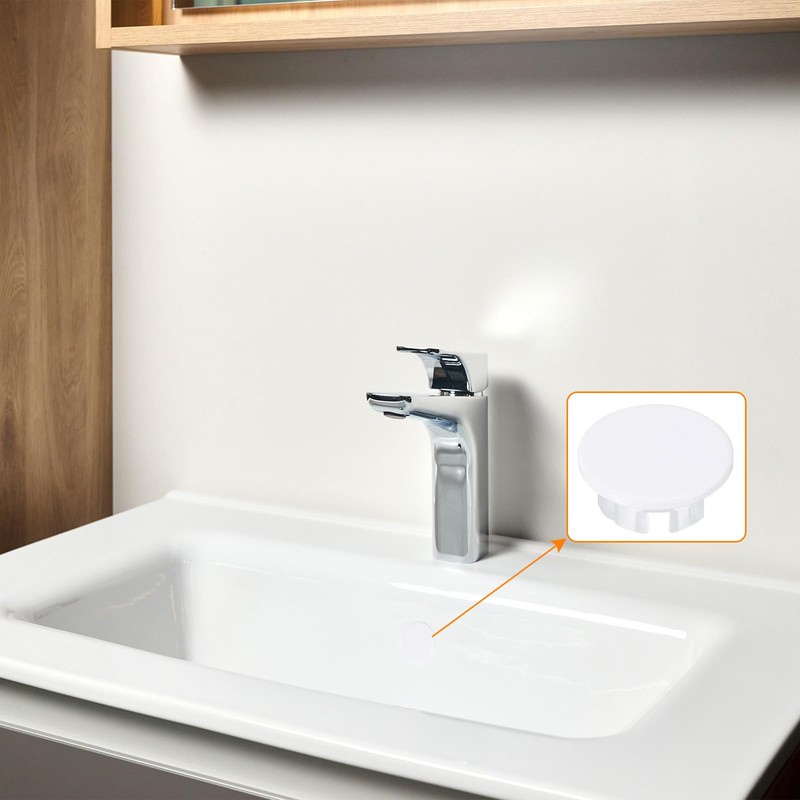 uxcell 2Pcs Sink Overflow Cover Basin Trim Copper Overflow Rings