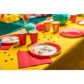 Cogir Pro Tablecloth - Ref 79160i - 10 Round Paper Plates - 23cm - Superheroes