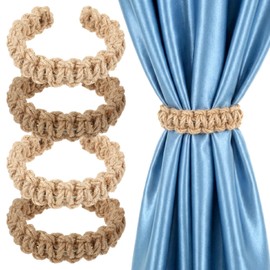 Sorcristy Braided Curtain Holdbacks Boho Macrame Handmade Curtain Tiebacks