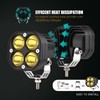 BMPUG 2 Pack Led Pods Light Bar, Yellow 3" 40w