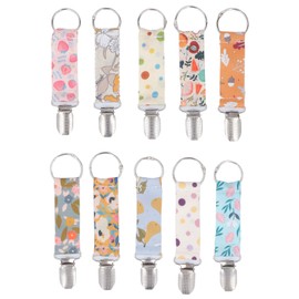 10pcs Hat Clip Colorful Pattern Multifunctional Hat Holder Clamp for Traveling Bags Backpacks