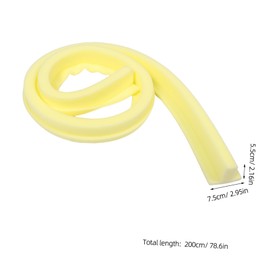 MERRYHAPY T-Shaped Bed Gap Filler 2m Long for Headboard Wall Gap Filler Prevent Slipping High-Density Sponge Nonslip Design