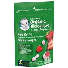 GERBER® Organic Yogurt Melts® Red Berry Toddler Snack 28 g