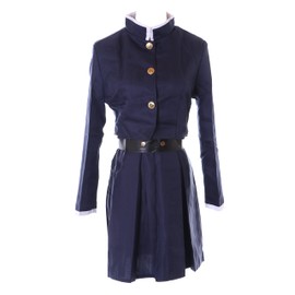 Kawaii-Story MN-203 Nobara Kugisaki Blue School Uniform 3-Piece Women's Costume Cosplay (XXXL)