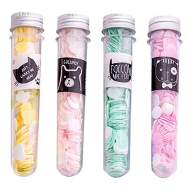 SUPVOX 4 Pack Portable Body Soap Slices Scented Foaming Travel Toiletries Bath Soap Flakes for Camping Hiking