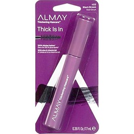 Almay Thickening Mascara, Black Brown [403] 0.26 oz (Pack of 3)
