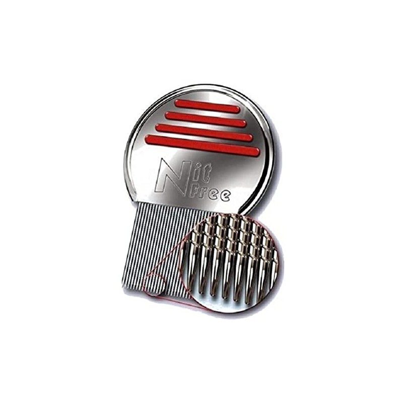 Nit Free Terminator Lice Comb, Professional Stainless Steel Louse and