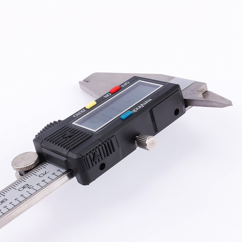 0-200mm LCD Digital Vernier Caliper Stainless Steel Micrometer Electronic Gauge