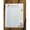 Unbranded 20 Sheets Nursery Rhyme Baby Shower Scramble Game +