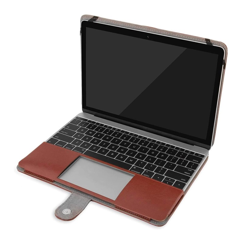 MOSISO PU Leather Case Compatible with MacBook 12 inch Case