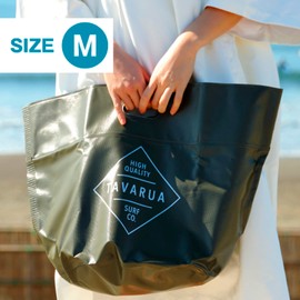 TAVARUA 3054/3055 OLIVE Portable Bucket, 9.8 gal (38 L), Waterproof, Popular, Foldable, Surfing, Camping, Fishing, Diving, Outdoors, Large Capacity, Wet Back, Freestanding, M