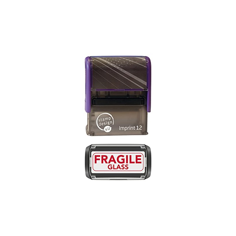 Imprint 12 48 x 18mm - Stock Self-Inking Fragile Rubber