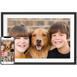 Frameo 10.1" WiFi Digital Picture Frame with 32GB Memory, 1280 x 800 IPS HD Touch Screen Electronic Photo Frame, Auto-Rotate, Slideshow, Wall Mountable, Share Photos/Video Remotely Anywhere