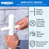 SWIMLINE HYDROTOOLS 89032 Free Standing Poolside Adjustable-Towel Rack With Water