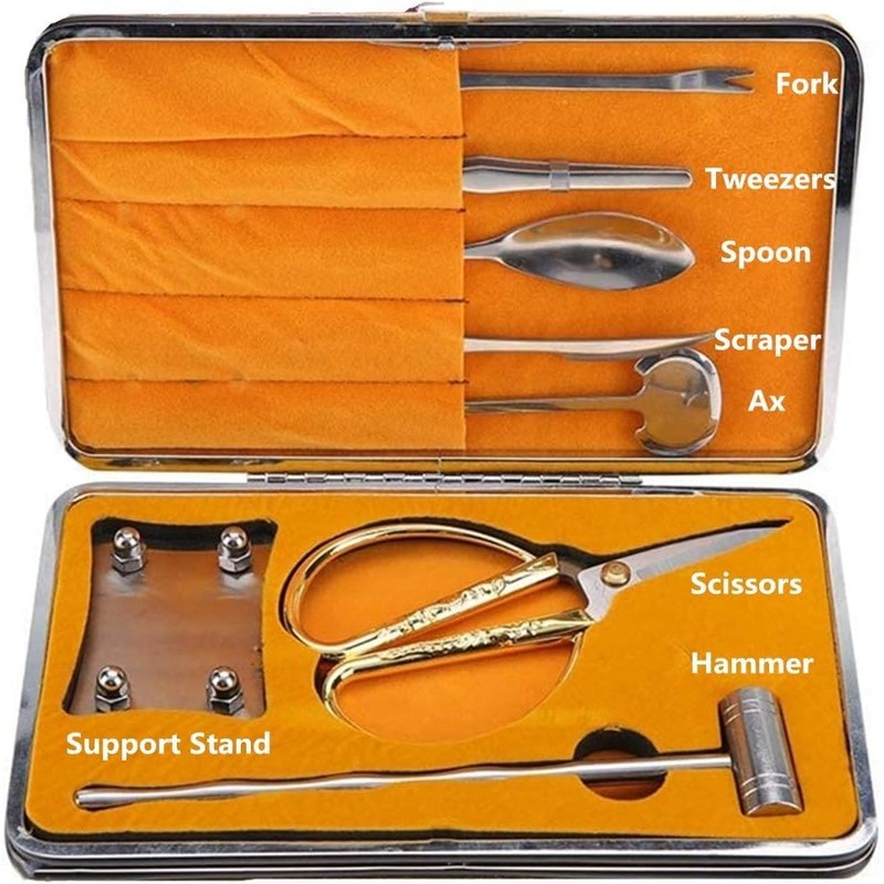 8-Piece Seafood Tool Set, Lobster Crab Cracker Tools, Stainless Steel