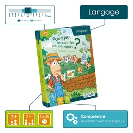 Placote PLA11 Pourquoi Les Carottes ONT-elles Disparu Educational Game 3 to 5 Years, Multi-Colour