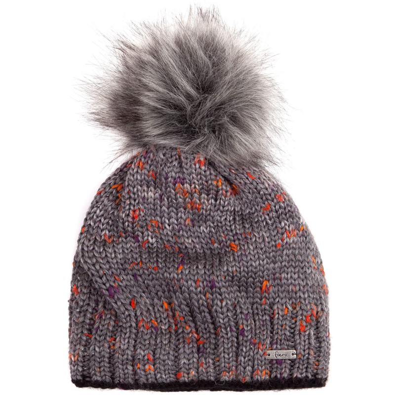 Faera Women's Winter Hat Warm Lined with Faux Fur Bobble