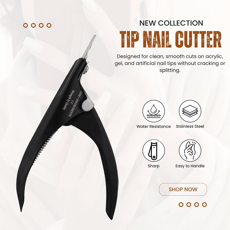 ASM Professional Nail Tip Cutter Cuticle Nail Extensions - Heavy