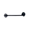 ZEROplus 203mm Cast Iron Black Japanned Cabin Hook, Latch Catch,