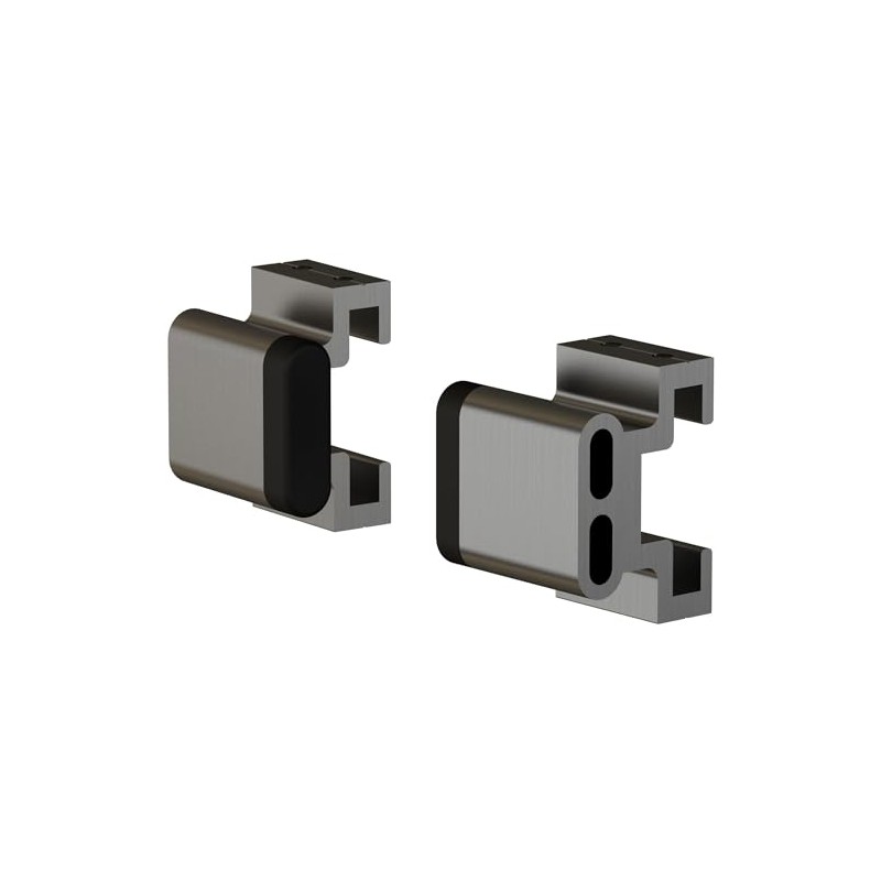 Stone Harbor Hardware Flat Track Stop Set for Sliding Doors,